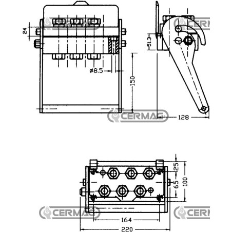 Multifaster de 6 vías - PIEZA MÓVIL Conexión de gas de 3/8" 82549 FASTER