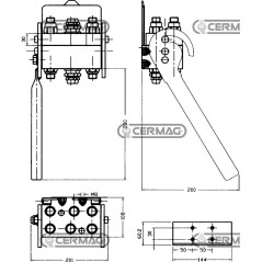 6-fach Multifaster - FESTTEIL 1/2" Gasanschluss 83484 FASTER