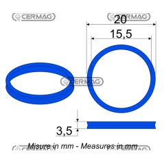 Anschlussdichtung für Multifaster-Platte, Größe 1/2", Gas 82986 FASTER | NewgardenAgri.com