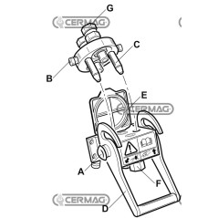 Anschlussdichtung für Multifaster-Platte, Größe 1/2", Gas 82986 FASTER