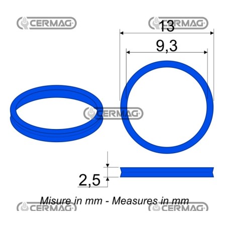 Dichtung für Mehrfachkupplungsplatte, Größe 1/4", Gas 83650 FASTER | NewgardenAgri.com