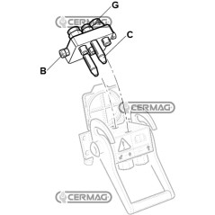 Innesto MASCHIO per multifaster - PARTE MOBILE Filetto Femmina - 9/16" - 18 UNF 83649 FASTER