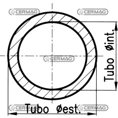 Tube étiré pour cylindres, diamètre intérieur 70 mm, longueur 3 m, 81259