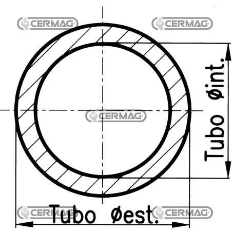 Tube étiré pour cylindres, diamètre intérieur 90 mm, longueur 3 m, 82914