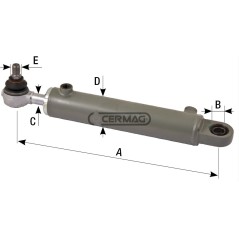 Cilindro di sterzo Lunghezza 400 mm 80453 Ognibene