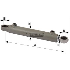Cilindro di sterzo Lunghezza 360 mm 83379 Ognibene