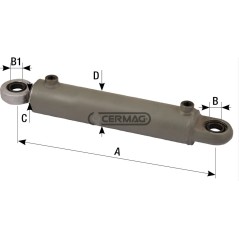 Cilindro di sterzo Lunghezza 380 mm 83380 Ognibene