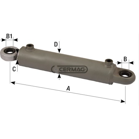 Cilindro di sterzo Lunghezza 380 mm 83380 Ognibene