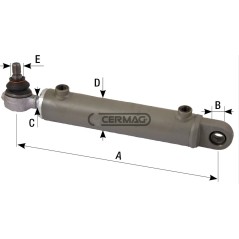 Cilindro di sterzo Lunghezza 370 mm 80456 Ognibene