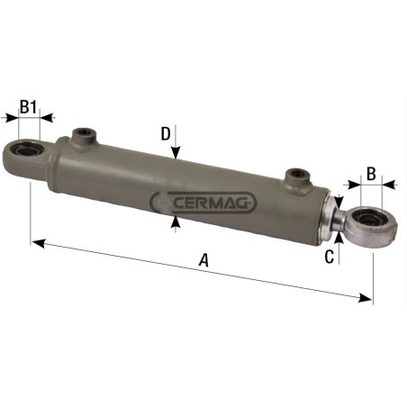 Cilindro di sterzo Lunghezza 357 mm 80454 Ognibene