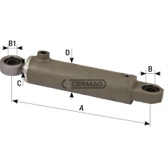 Cilindro di sterzo Lunghezza 285 mm 83536 Ognibene