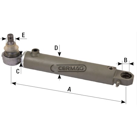 Cilindro di sterzo Lunghezza 377 mm 80390 Ognibene