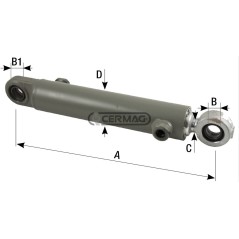 Cilindro di sterzo Lunghezza 310 mm 83926 Ognibene
