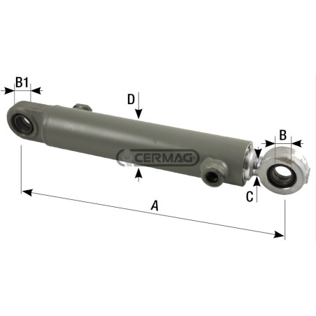 Cilindro di sterzo Lunghezza 310 mm 83926 Ognibene