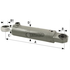 Cilindro di sterzo Lunghezza 300 mm 83927 Ognibene