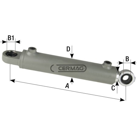 Cilindro di sterzo Lunghezza 360 mm 84032 Ognibene