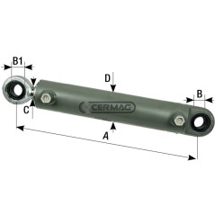 Cilindro di sterzo Lunghezza 400 mm 84164 Ognibene