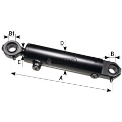 Cilindro di sterzo Lunghezza 285 mm 84626 Ognibene