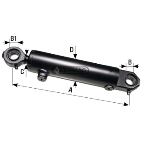 Cilindro di sterzo Lunghezza 285 mm 84626 Ognibene