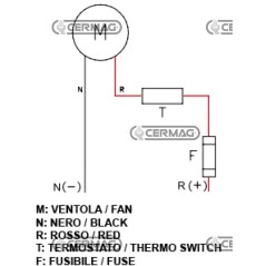 Scambiatore di calore in alluminio Portata olio 20 ÷ 80 l/min Voltaggio 12 V 82974