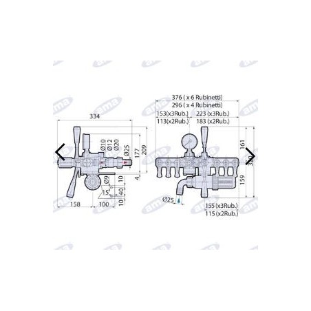 AR UCM 4-way remote control unit for spraying 88933