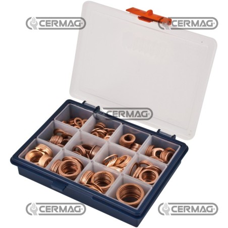 Assortiment de rondelles en cuivre avec présentoir 80665 | NewgardenAgri.com