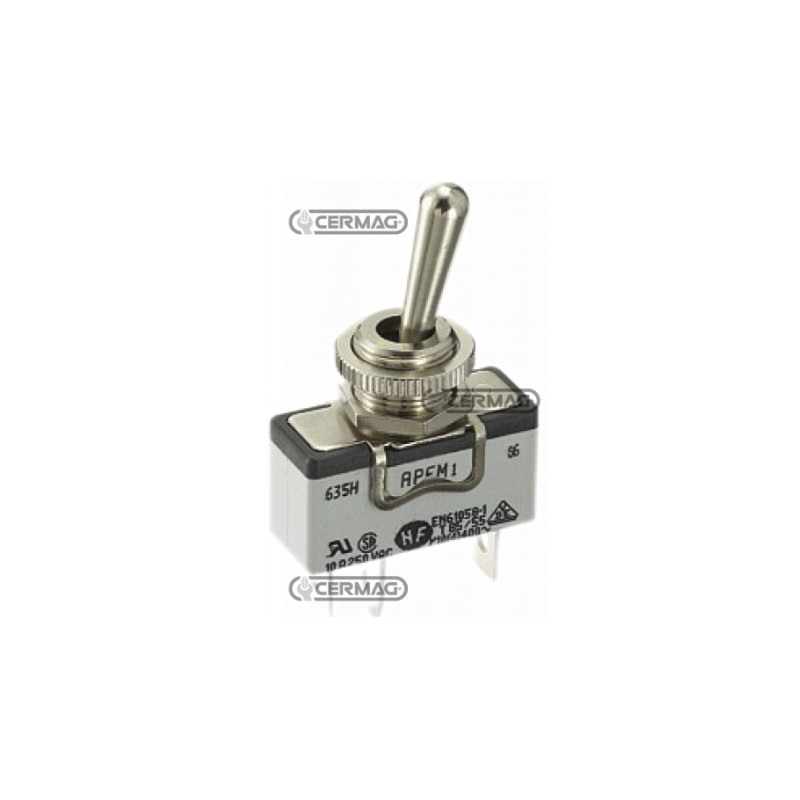 Interruptor basculante unipolar con 2 conexiones rápidas OFF-ON 250V 15A 35921