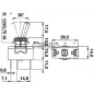 Interruptor basculante unipolar con 2 conexiones rápidas OFF-ON 250V 15A 35921