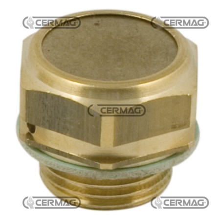 Tapón de ventilación metálico con válvula Rosca F 1/4" Gas 81462 Miselli | NewgardenAgri.com