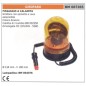 Baliza giratoria naranja con clavija y cable extensible 12V/24V - 55W Ø  110 mm
