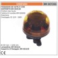 Baliza giratoria naranja tipo boule 12V - 55W Ø  155mm altura 205 mm montaje con varilla