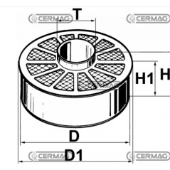 Filtre éponge interchangeable pour moteur de machine agricole LOMBARDINI 3LD 450 | NewgardenAgri.com