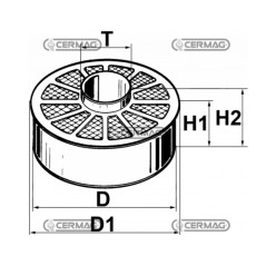 Massa filtrante intercambiabile motore macchina agricola LOMBARDINI 5LD 625-3 | NewgardenAgri.com