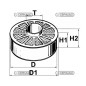 Interchangeable filter mass for LOMBARDINI 5LD 625-3 agricultural machine motor