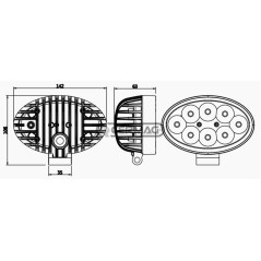 1680 lm LED-Arbeitsleuchte (95104)