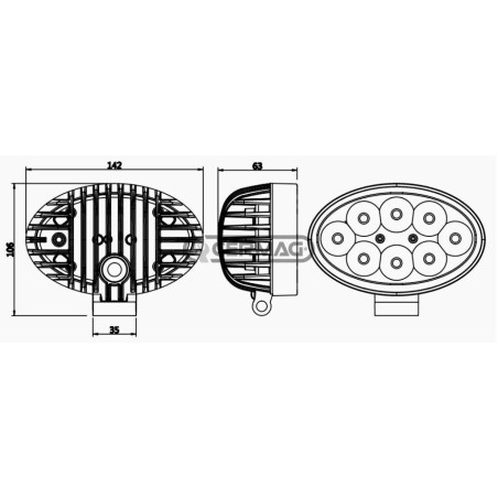 1680 lm LED-Arbeitsleuchte (95104)