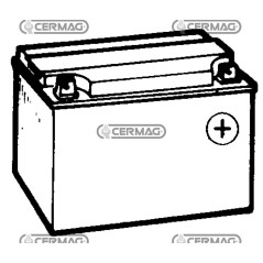 Batteria standard 12V - ENERGECO Capacità 24 Ah Polo positivo Destra 35428 | NewgardenAgri.com