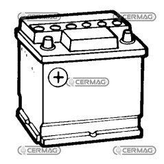 Batería estándar de 12 V - ENERGECO Capacidad 55 Ah Polo positivo Izquierda 35002 | NewgardenAgri.com