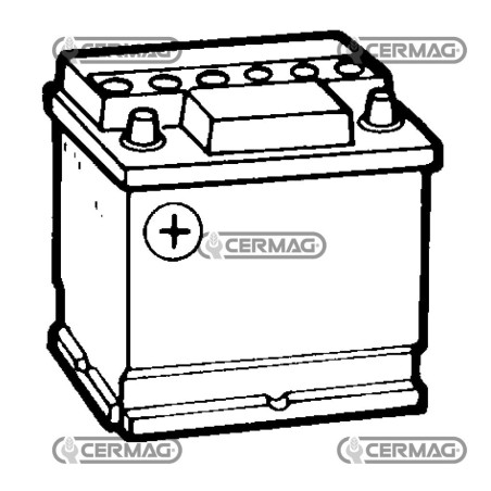 Batteria standard 12V - ENERGECO Capacità 55 Ah Polo positivo Sinistra 35002 | NewgardenAgri.com
