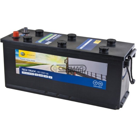Batteria standard 12V - HELLA Capacità 120 Ah Polo positivo Destra 35327 HELLA | NewgardenAgri.com