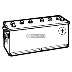 Batería estándar de 12 V - ENERGECO Capacidad 140 Ah Polo positivo Derecho 35386 | NewgardenAgri.com