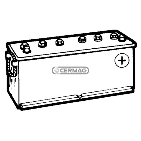 Batteria standard 12V - ENERGECO Capacità 140 Ah Polo positivo Destra 35386 | NewgardenAgri.com