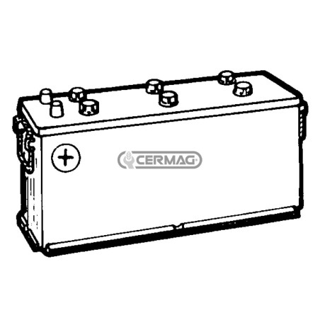 Batería estándar de 12 V - ENERGECO Capacidad 180 Ah Polo positivo Derecho 35387 | NewgardenAgri.com