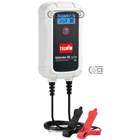 Carica batteria e mantenitore 12/24V - DEFENDER 20 BOOST 36785 Telwin | NewgardenAgri.com