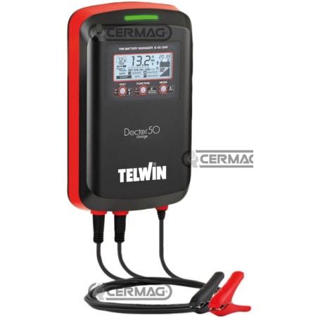 Carica batterie mantenitore 6/12/24V - DOCTOR CHARGE 50 36786 Telwin | NewgardenAgri.com