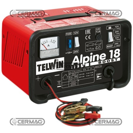 Carica batterie 12/24V - ALPINE 18 BOOST 36787 Telwin | NewgardenAgri.com