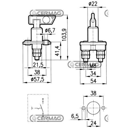 100A Batterietrennschalter 37134 MENBER'S