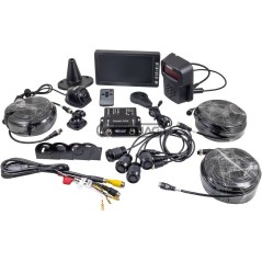 Kit radar posteriore con video 7" telecamera e sensori 37131 | NewgardenAgri.com