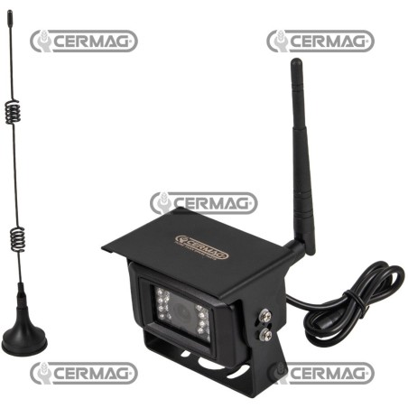 12-24 Volt drahtlose Kamera mit Mikrofon, Antenne und 3 m Kabel 37132 | NewgardenAgri.com