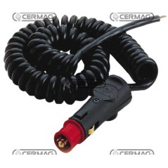 Zigarettenanzünderstecker mit 3 Metern Spiralkabel für drehbare Warnleuchte 35472 | NewgardenAgri.com